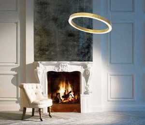 Pendant Light Max Light Luxury P0370D Gold LED 110 cm small 1
