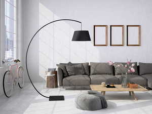 Floor Lamp Max Light Celia F0046 Black E27 60W 212 cm small 1