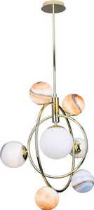 Pendant Light Max Light Cosmos P0378 Gold 7-Light G9 64 cm 0 Pendant Light Max Light Cosmos P0378 Gold 7-Light G9 64 cm small 0