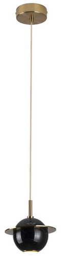 Check Pendant Light Max Light Uranos P0414 Black Gold Marble 16 cm LED 5W 3000K