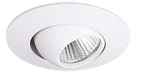 Check Recessed Luminaire Max Light Yuca Round Tilted H0104 White 3000K 3W LED
