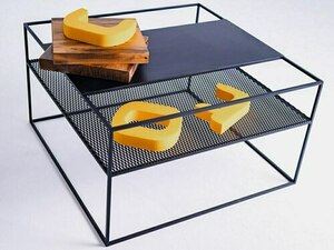 MATRIX METAL 80 coffee table - black small 1