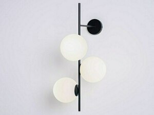 CustomForm BOBLER 1connect wall light, black, 3×E27 small 3
