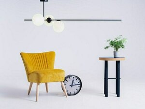 BOBLER horizontal pendant lamp - black small 2