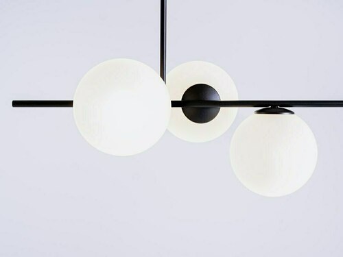 Check CustomForm BOBLER Horizontal pendant light, black, 3 × E27