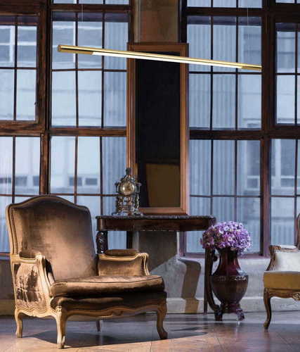 Check Pendant Light Max Light Organic Horizon Gold LED 100 cm Dimmable P0356D