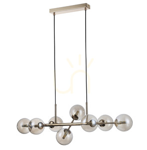 Italux Brass Glass 8-Light Pendant Lamp PND-2244-8A-GD small 1