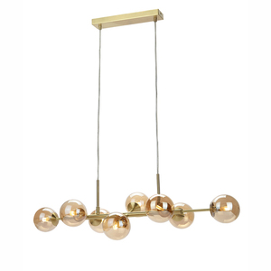 Italux Brass Glass 8-Light Pendant Lamp PND-2244-8A-GD small 0