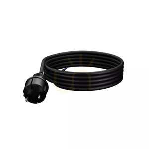 Connection cable with plug 3m IP44 black 2x1.0 0 Connection cable with plug 3m IP44 black 2x1.0 small 0