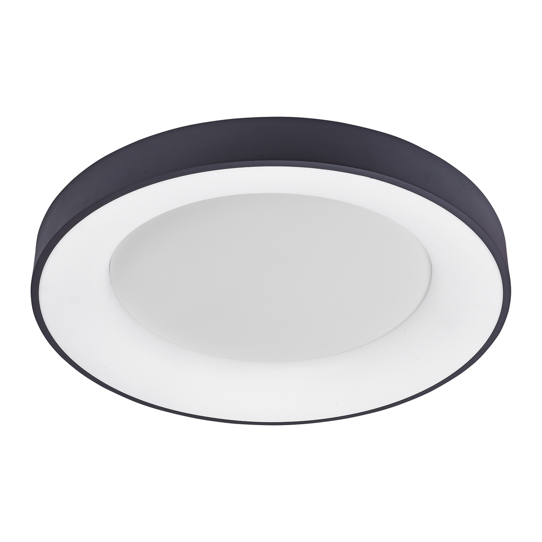 Italux Giulia LED Ceiling Light Black 60 cm 50W 3000K 5304-850RC-BK-3