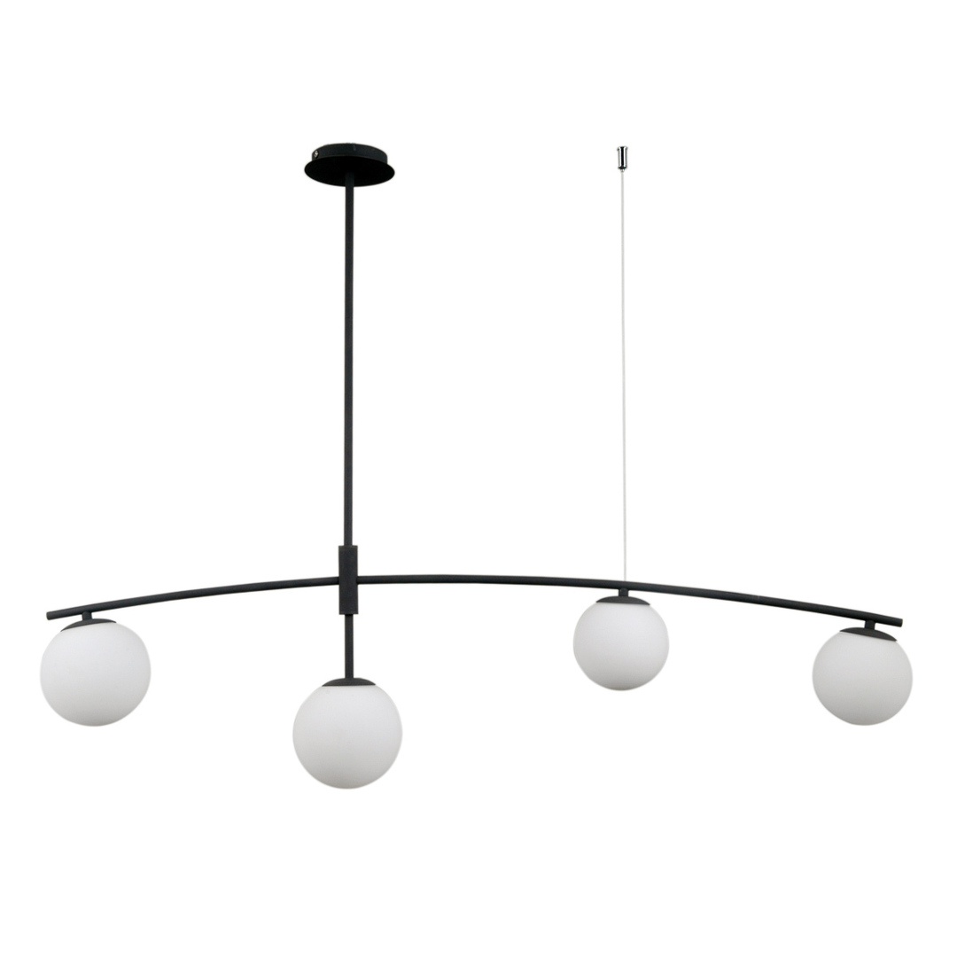 Italux Senai Black G9 LED Pendant Light 4-Lamp 110 cm PND-31322-4A-SB