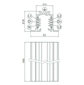 Recessed track 2m black RECESSED ONETRACK Stucchi 9000-2 / BR 1 Recessed track 2m black RECESSED ONETRACK Stucchi 9000-2 / BR small 1