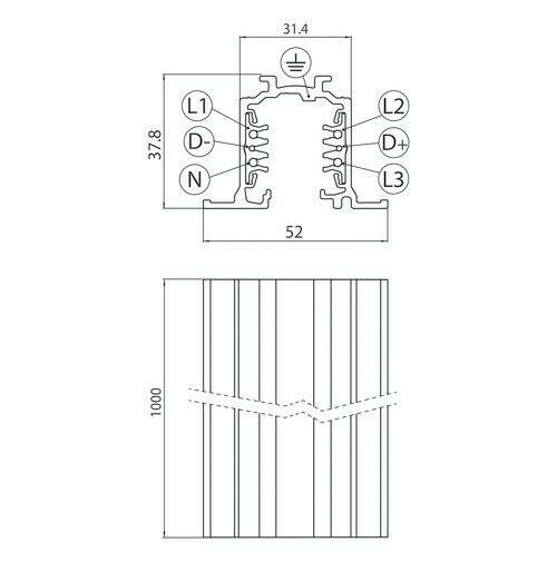 View Recessed track 1m black RECESSED ONETRACK Stucchi 9000-1 / BR Recessed track 1m black RECESSED ONETRACK Stucchi 9000-1 / BR