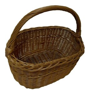 Wicker shopping basket - eco - handmade small 1