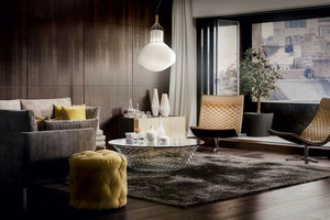 Hanging lamp Fabbian Aérostat 43cm - black chrome - F27A13 24 small 3