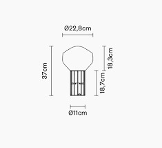 Fabbian Aérostat 37cm table lamp - black chrome - F27B01 24 small 5