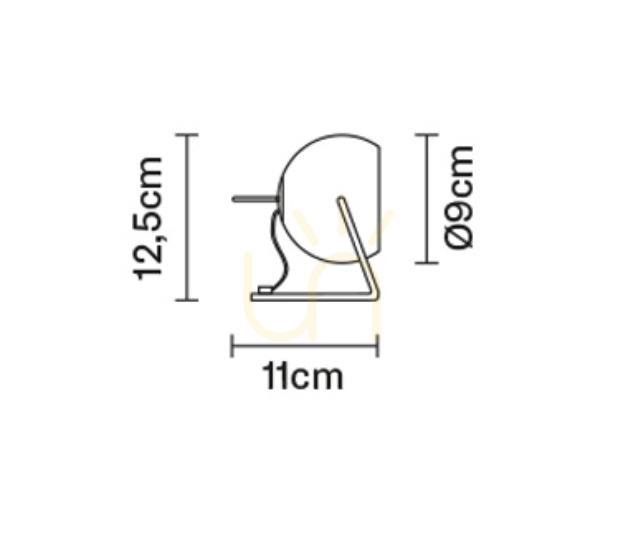 Show Fabbian Beluga Desk Lamp - Transparent - D57 B03 00 Fabbian Beluga Desk Lamp - Transparent - D57 B03 00