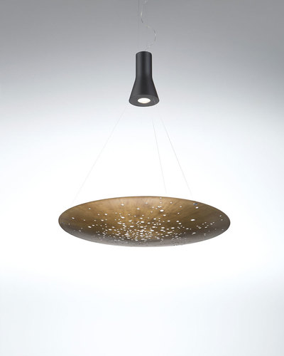 Check Fabbian Lens F46 24W 60cm Pendant Lamp - Bronze - F46 A01 76