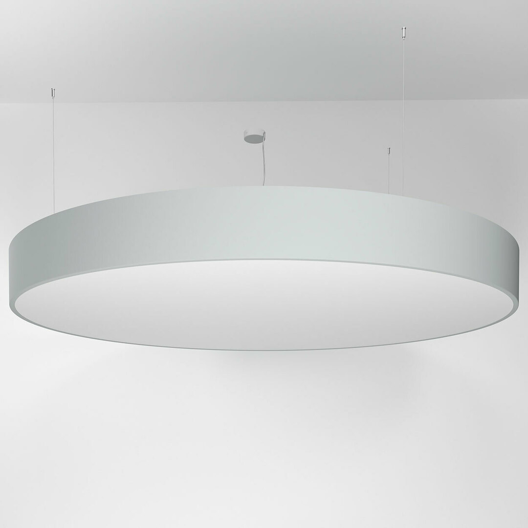 ABA PREMIUM 1200 pendant, LED PHILIPS LV 220.5W / 26950lm / 4000K, 230V, aluminum silver (mat structure) RAL 9006