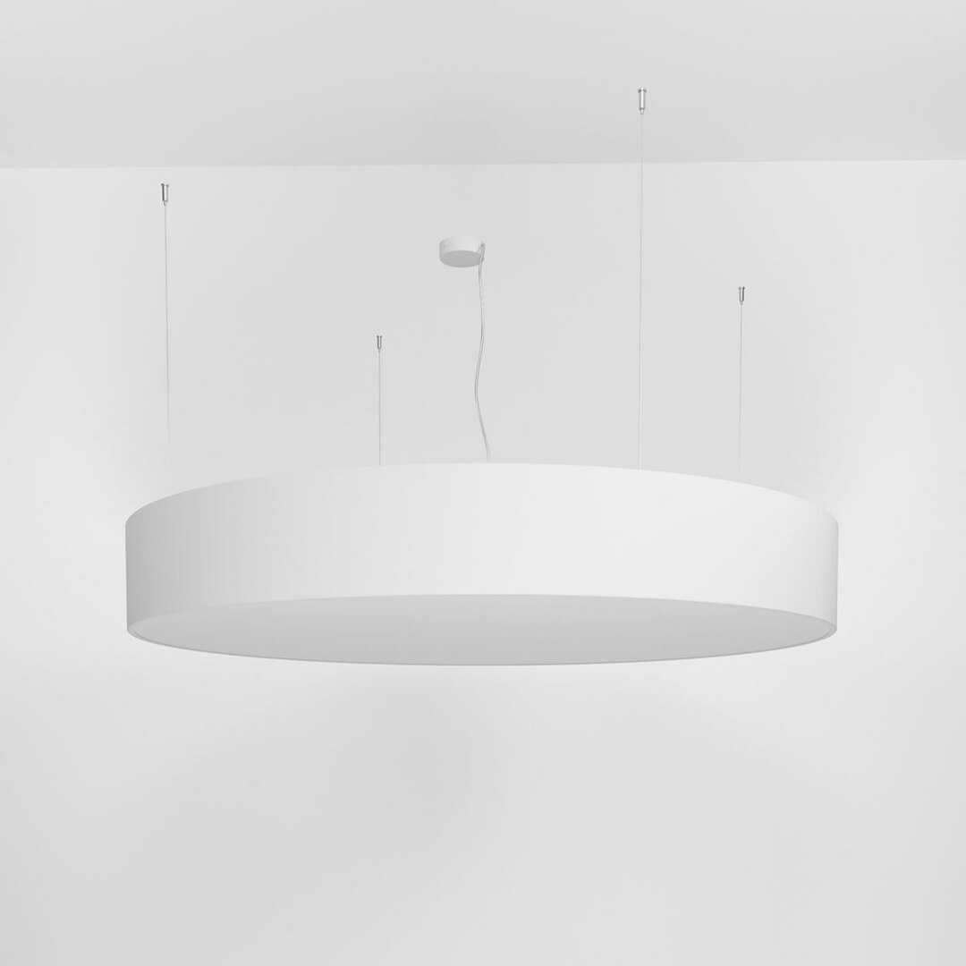 ABA PREMIUM 900 pendant, LED PHILIPS LV 121.5W / 14850lm / 3000K / TD, 230V, white (mat structure) RAL 9003