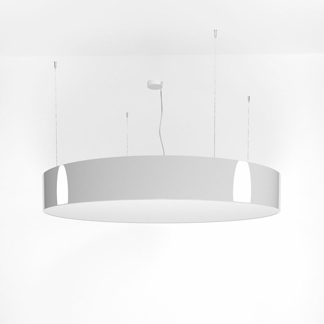 ABA PREMIUM 900 pendant, LED PHILIPS LV 121.5W / 14850lm / 3000K / TD, 230V, silver aluminum (gloss) RAL 9006