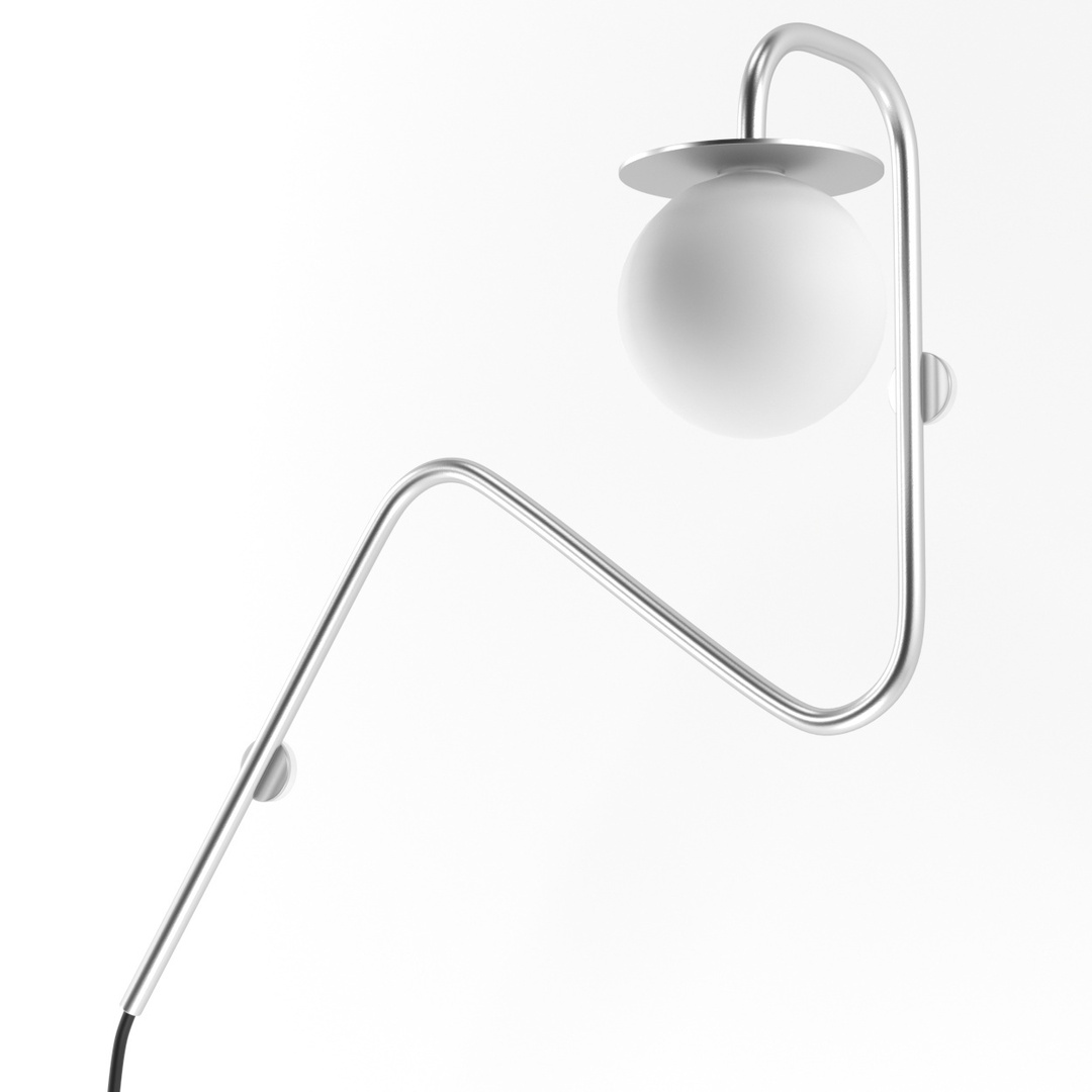 COTTON wall lamp fi100 max. 1x1.9W, G9, 230V, silver color (smooth mat)