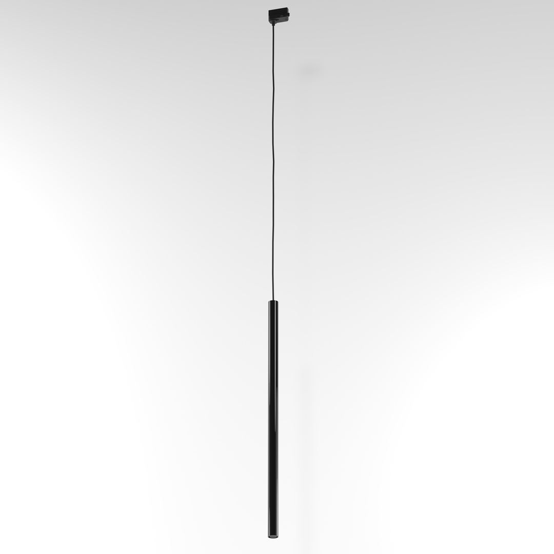 NER 500 hanging track, max. 1x2.5W, G9, 230V, black wire, deep black (gloss) RAL 9005