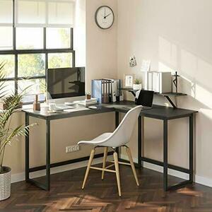 Black corner desk LWD56BK small 0