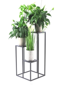Plant Stand JAKPOL Metallo 112 cm Metal Anthracite Grey 4-Tier Indoor Loft small 2