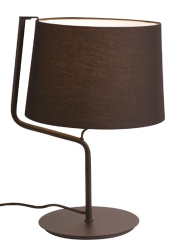 Check Table Lamp Max Light Chicago Black Metal Fabric 32 cm T0029