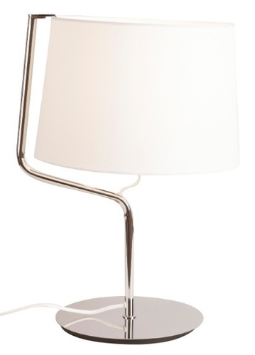 Check Table Lamp Max Light Chicago T0030 Chrome White 32 cm
