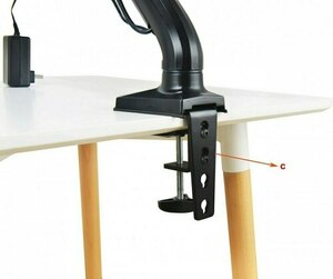 Desktop monitor mount - gas spring 17-27" - sale small 6