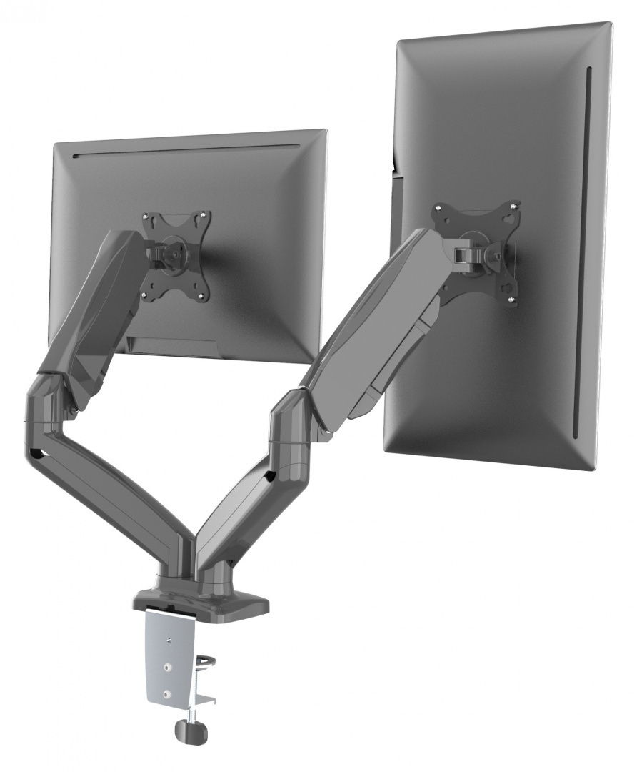 View Desk holder for two monitors - gas spring - 13-32" Desk holder for two monitors - gas spring - 13-32"
