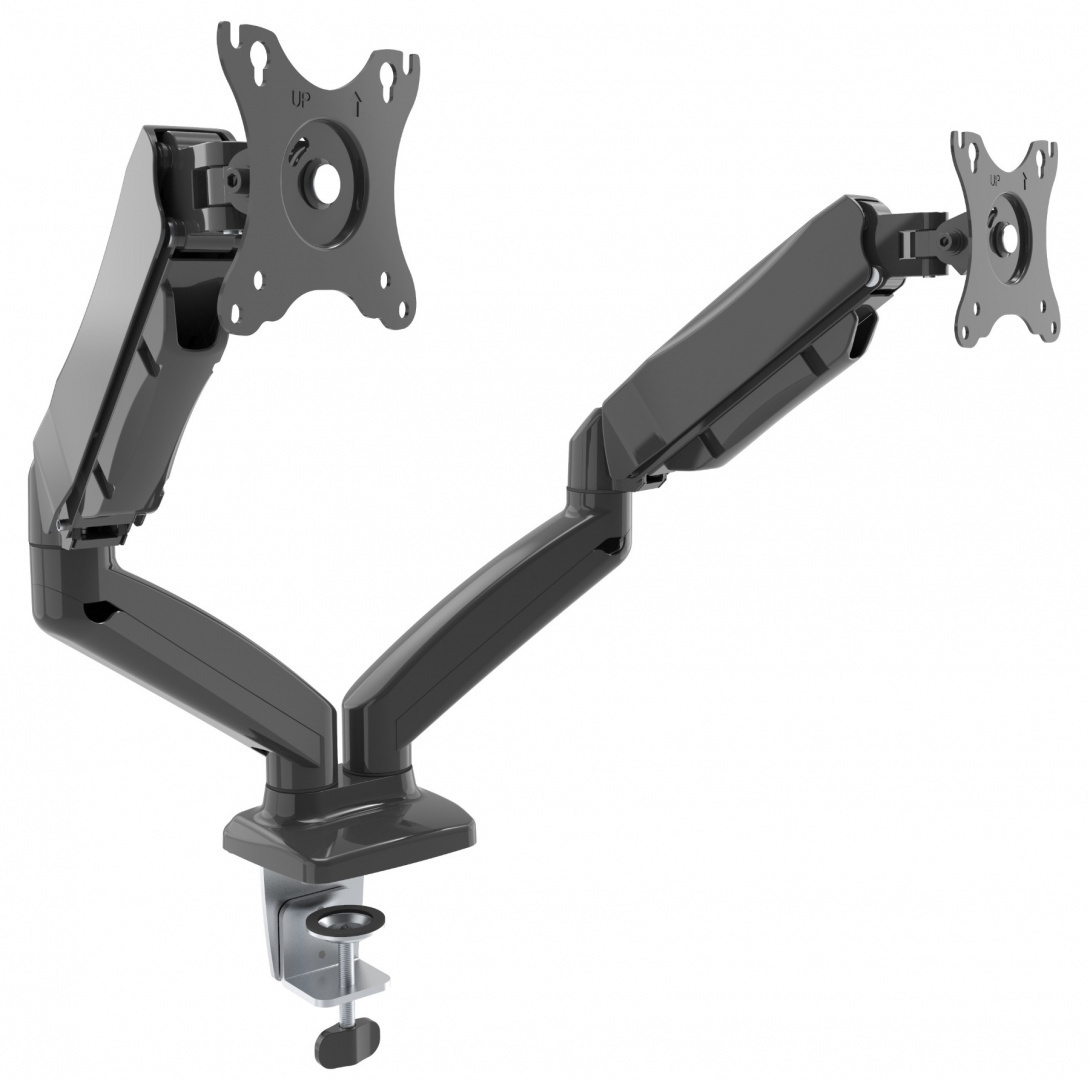 Preview Desk holder for two monitors - gas spring - 13-32" Desk holder for two monitors - gas spring - 13-32"