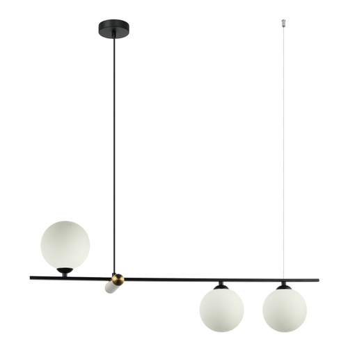 Check Italux Barletta Pendant Light 3x G9 Brown Steel Glass PND-76540-3-BK