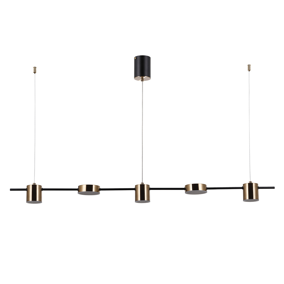 Italux Remdal Pendant Light 5x LED Brass White PND-16374-5-BK-3K