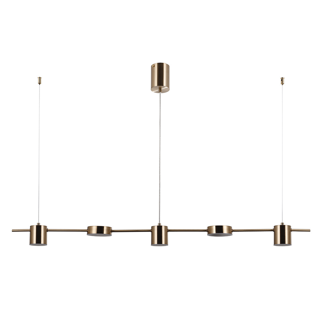 Italux Brass Pendant Light 5x LED 4000K White PND-16374-5-COP-GD-4K