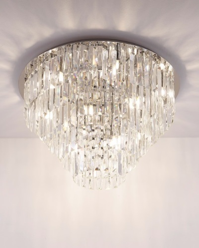 Check Plafon Max Light Monaco C0137 chrome metal glass 15x40W 60 cm