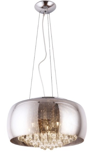 Check Pendant Light Max Light Moonlight P0076-06X Chrome Mirror Glass 6-Light 50 cm