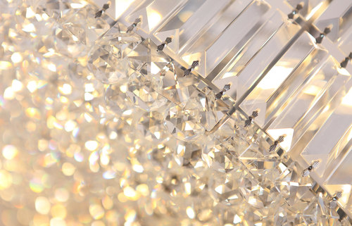 Check Pendant Light Max Light Puccini P0266 40 cm Chrome Crystal Glass