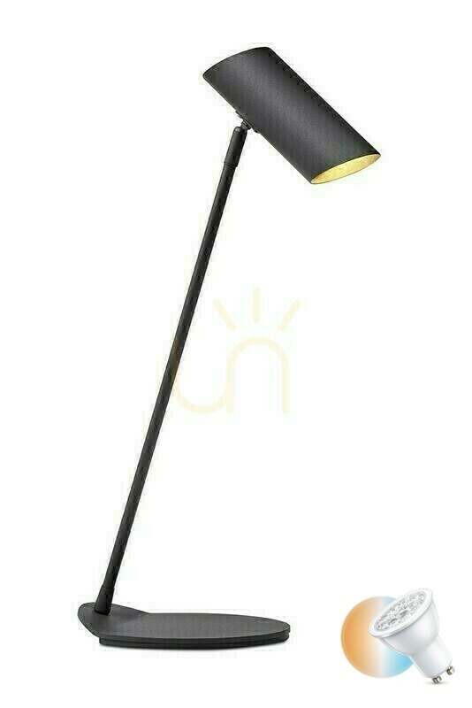 Lucide Hester Anthracite LED Desk Lamp 19600/01/30