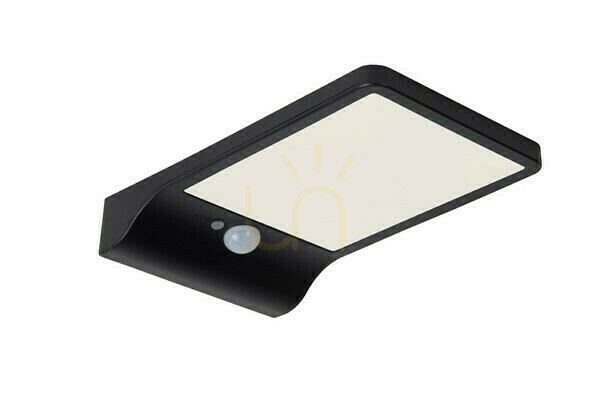 Lucide BASIC black LED outdoor wall lamp 3W 2700K IP44 motion sensor 22862/04/30