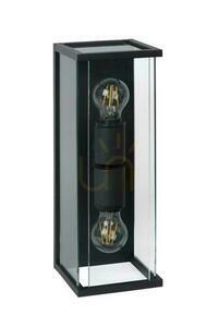 Lucide CLAIRE Outdoor Wall Light Anthracite Glass 2xE27 IP54 27883/02/30 small 1