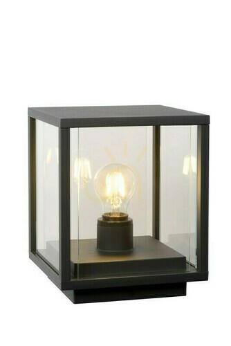 Check Lucide CLAIRE Outdoor Post Light Anthracite Glass IP54 27883/25/30