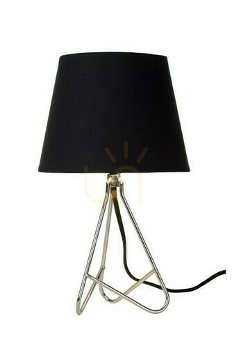 Check Lucide Gitta Table Lamp Silver Metal Cotton 47500/81/11