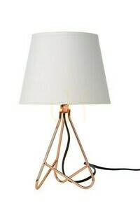 Table lamp Lucide Gitta copper with white shade E14 30 cm 47500/81/17 small 0
