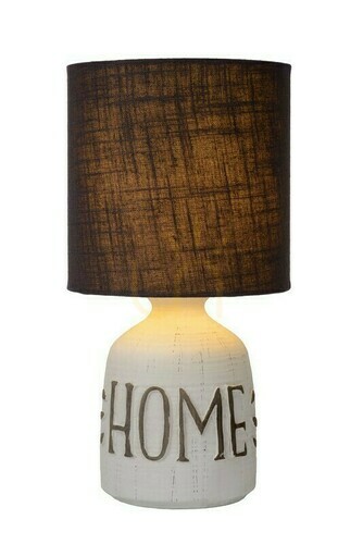 Check Lucide COSBY White Ceramic Cotton Japandi Table Lamp 47503/81/31