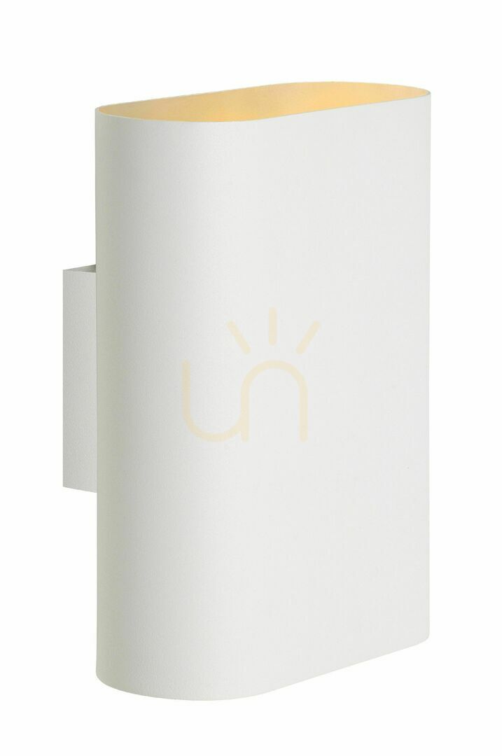 Lucide OVALIS White Metal Wall Light 2xE14 12219/02/31