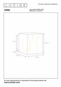 Lucide XERA Wall Light, Black with Gold Interior, G9, 10 cm, 23253/01/30 small 4