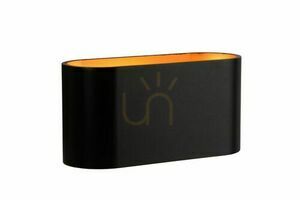 Lucide Xera Black Gold Modern Wall Lamp 23254/01/30 small 0